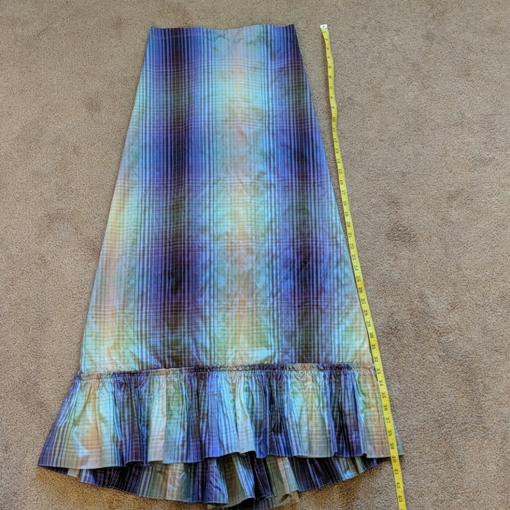 CALYPSO Cristiane Celle Dupioni SILK maxi skirt